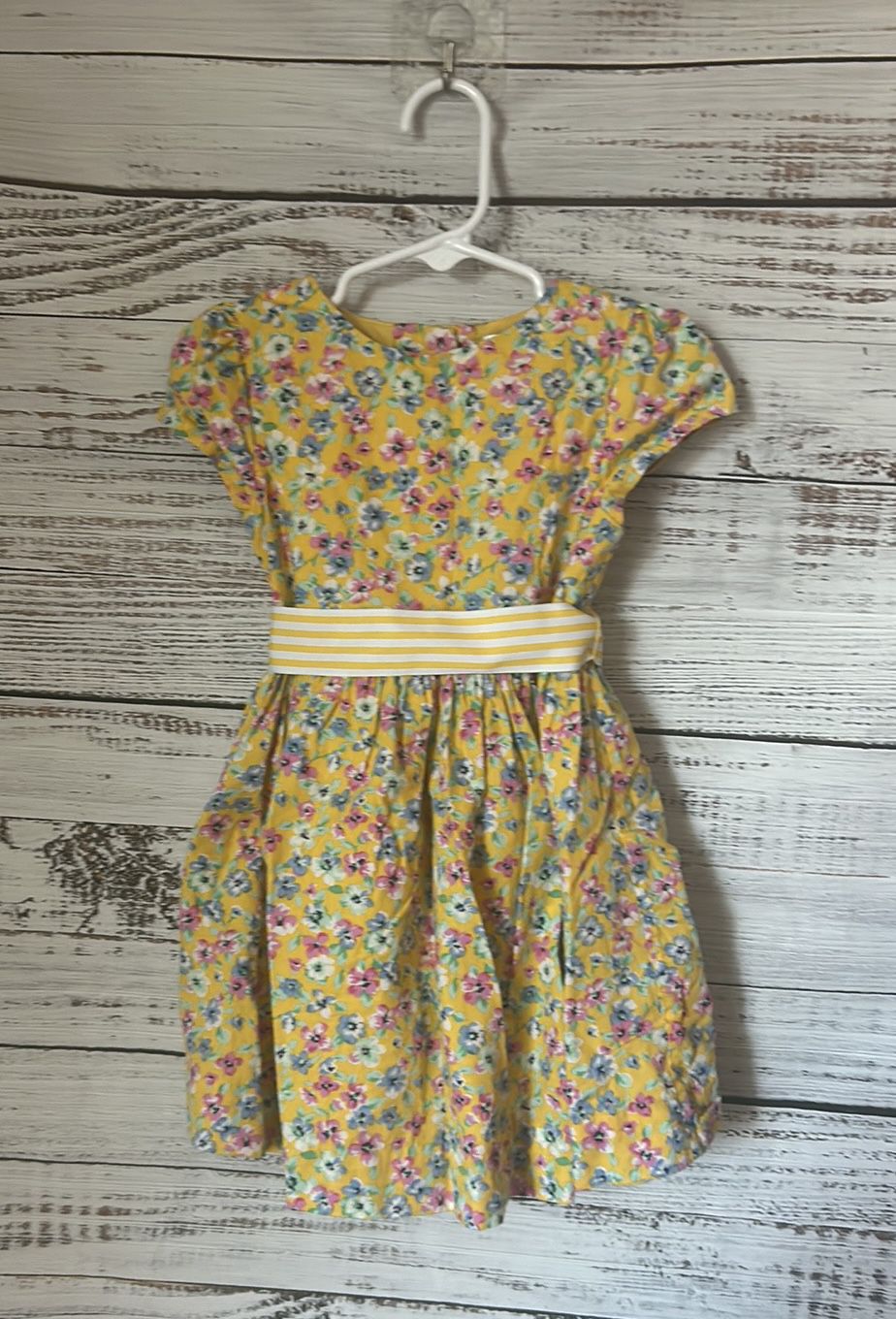 Yellow floral dress from Ralph Lauren with matching bloomers size 24 months