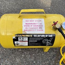 CENTRAL PNEUMATIC 5 Gallon Portable Air Tank