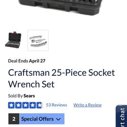 Craftsman 25 Piece Socket Wrench