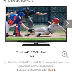 Toshiba TV With Stand And Amazon Fire Stick 