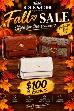 Fall Coach Bags