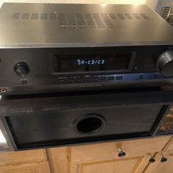 Sony Stereo Amplifier Receiver w/bass module 