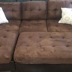 Chocolate Brown Sectional
