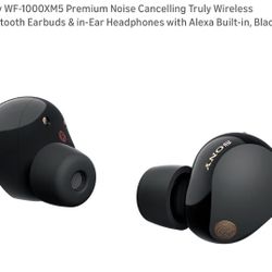 Sony WF-1000XM5 Wireless Noise Cancelling Earbuds Headphones
