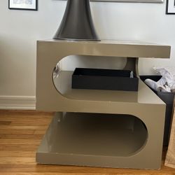 Dunbar Style Dimensional Lacquer Side Table