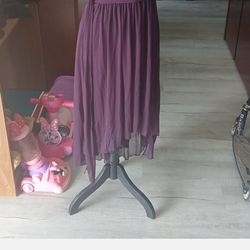 Dark purple prom dress