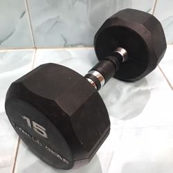 Dumbbell. Single.  15 lbs. Fitness Gear.