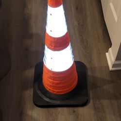 Safety Cone - Lights Up And Collapsible 
