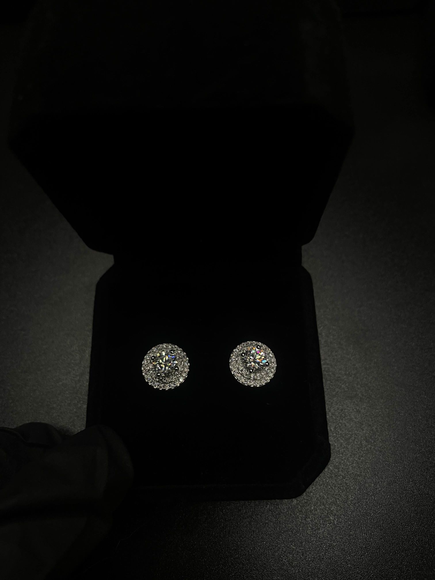 Moissanite Earrings With Papers