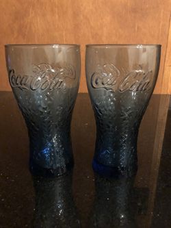 Coca-Cola glass cups x2, 2 vasos de Coca Cola