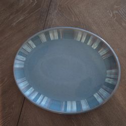 Rare Discontinued Azure Coast by Denby langley made in England 14 " oval Serving platter for sale