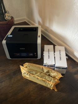 Brother HL-3170CDW Digital Wireless Color Printer w/ 4 Extra toners