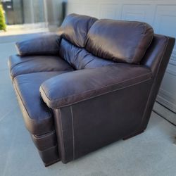 Leather Loveseat