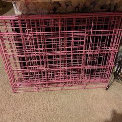 Pink Crate For Small dog