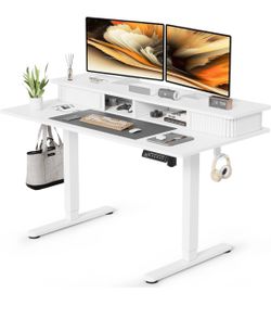 Beautiful white standing desk