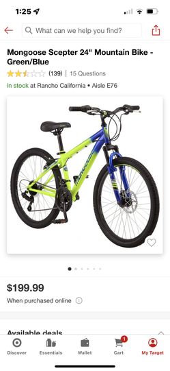 Mongoose Bike 24 Mountain Bike for Sale in San Diego CA OfferUp