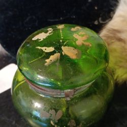 1800's GLASS BED JAR