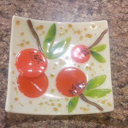 Vintage 1960s glass dish