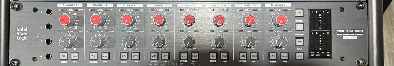 Solid State Logic PureDrive Octo 8-channel Mic/Line/Instrument Preamplifier