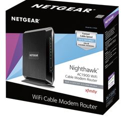 NETGEAR - Nighthawk Ac1900 Wifi Cable Modem Router