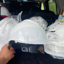 5 Brand New Hard Vented Protective Worker Hat Helmets 