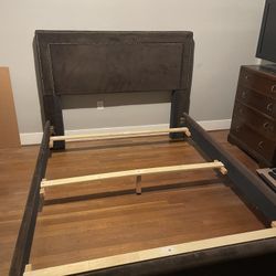 Queen Velour Bed 