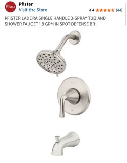 PFISTER LADERA SINGLE HANDLE 3-SPRAY TUB AND SHOWER FAUCET 1.8 GPM IN SPOT DEFENSE BR