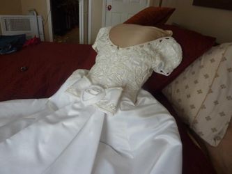 A-Line Wedding Dress w Beautiful Beading (by Eden)