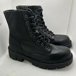 Black Combat Boots By Mix No. 6  Linston Size 7M