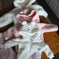 3month Baby winter zip up jackets