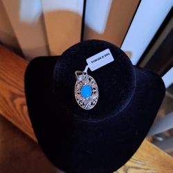 Artisan Crafted Sleeping Beauty Turquoise Pendant 