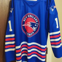 Cam Newton Adult Large Patriots Hockey Jersey 