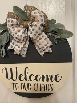Welcome Door Hanger 16”