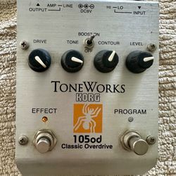 Korg Toneworks 105od Classic Overdrive Guitar Pedal distortion