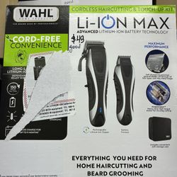 Wahl Li-Ion Max Cordless Haircutting & Touch-Up Kit