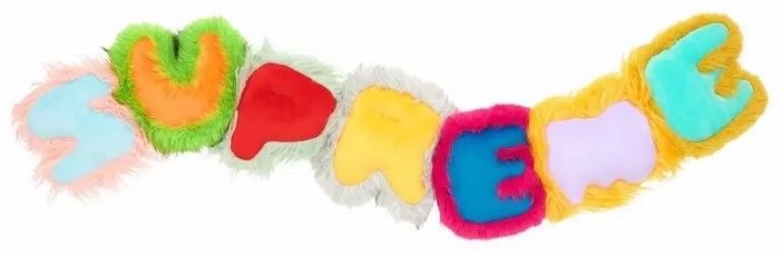 Supreme faux fur pillow