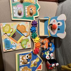 Melissa And Doug Toy Puzzle Bundle 