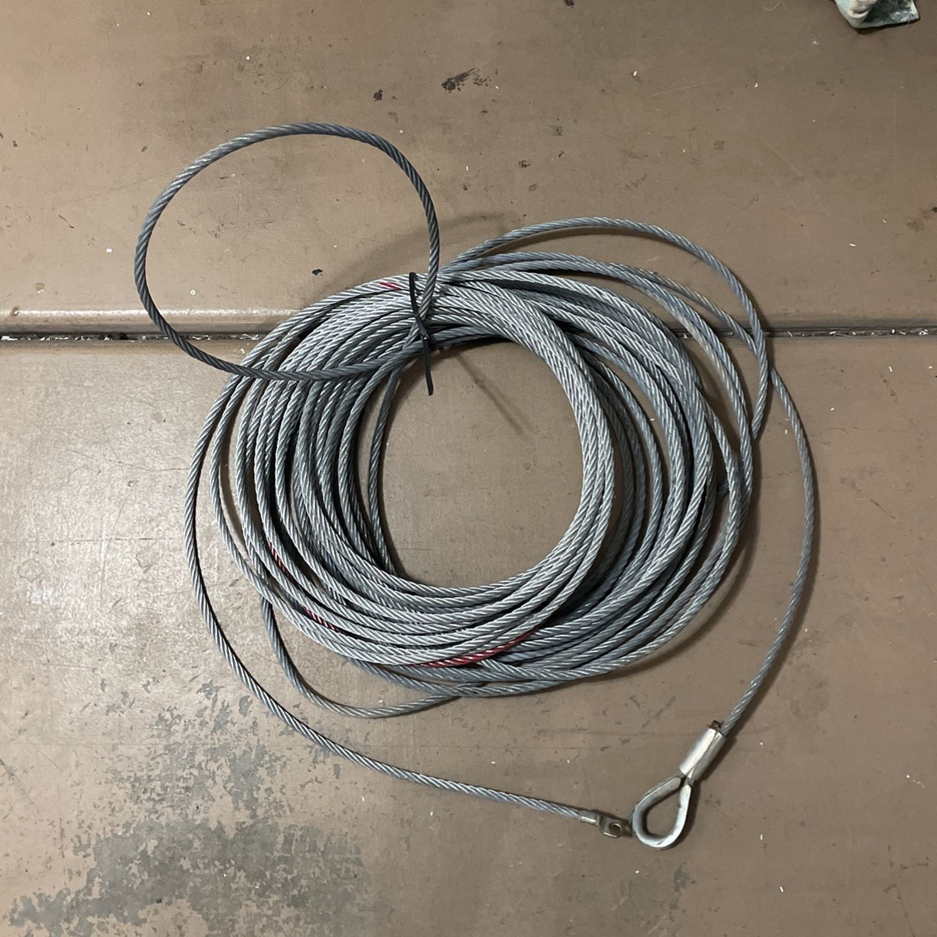 Winch line - Steel, 3/8, 100ft