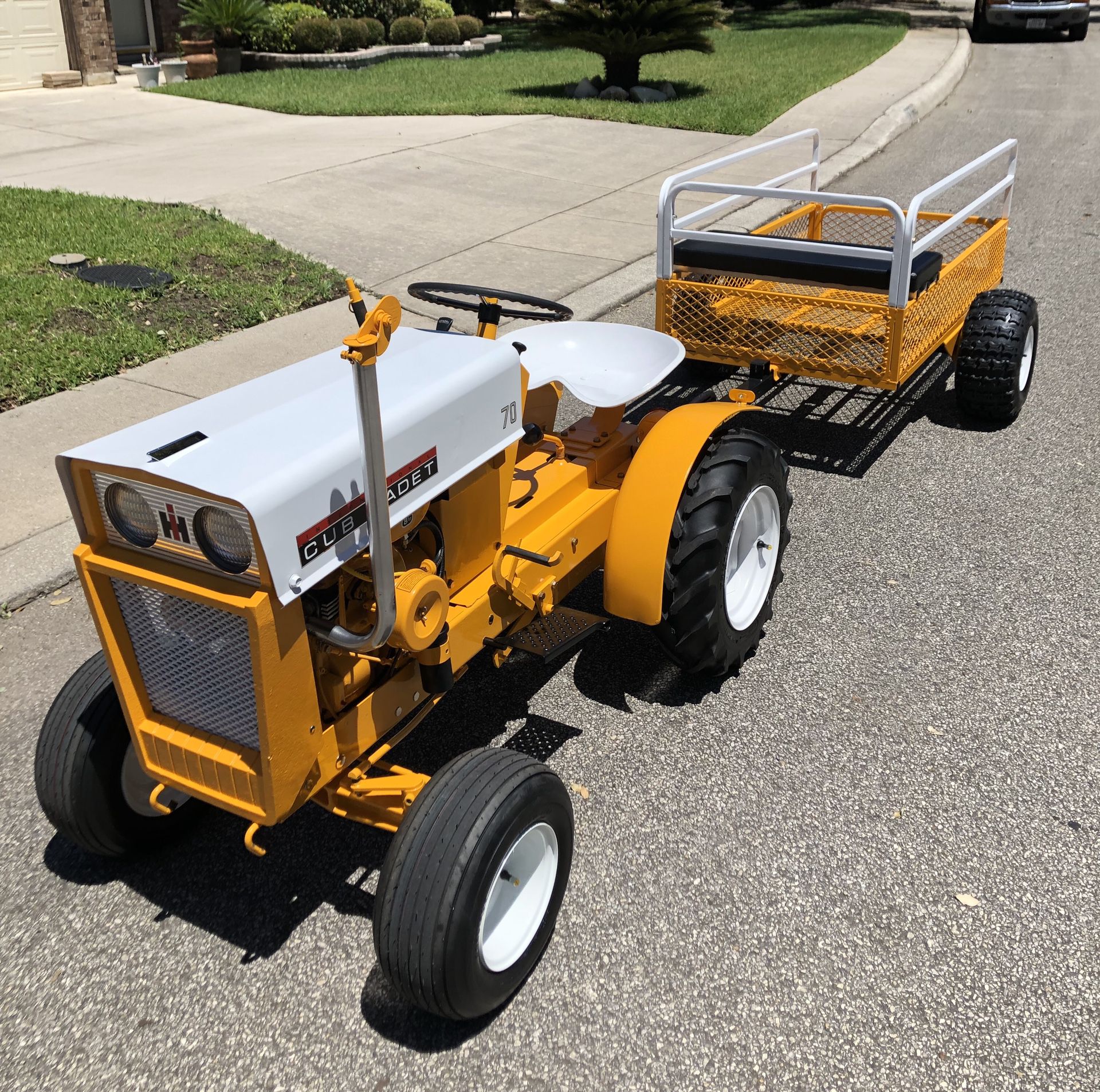 1964 Cub Cadet 70 & Trailer with working 42” mower deck