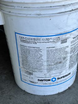 Dayton J17 Sure Hard Liquid Densifier For Concrete