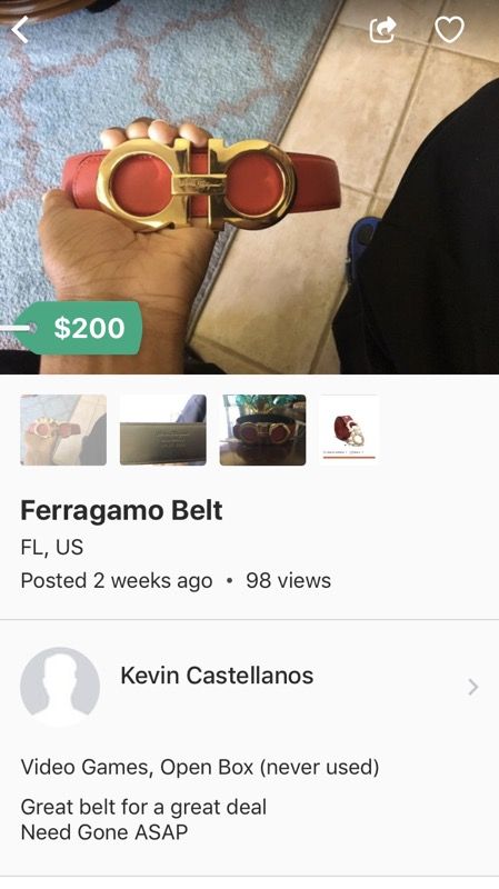 Ferragamo Belt NEED GONE