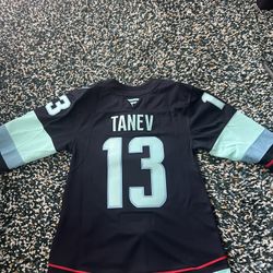 Brandon Tanev Seattle Kraken Premium Home Jersey - Size Large - Fanatics NHL Deep Sea Blue NWT