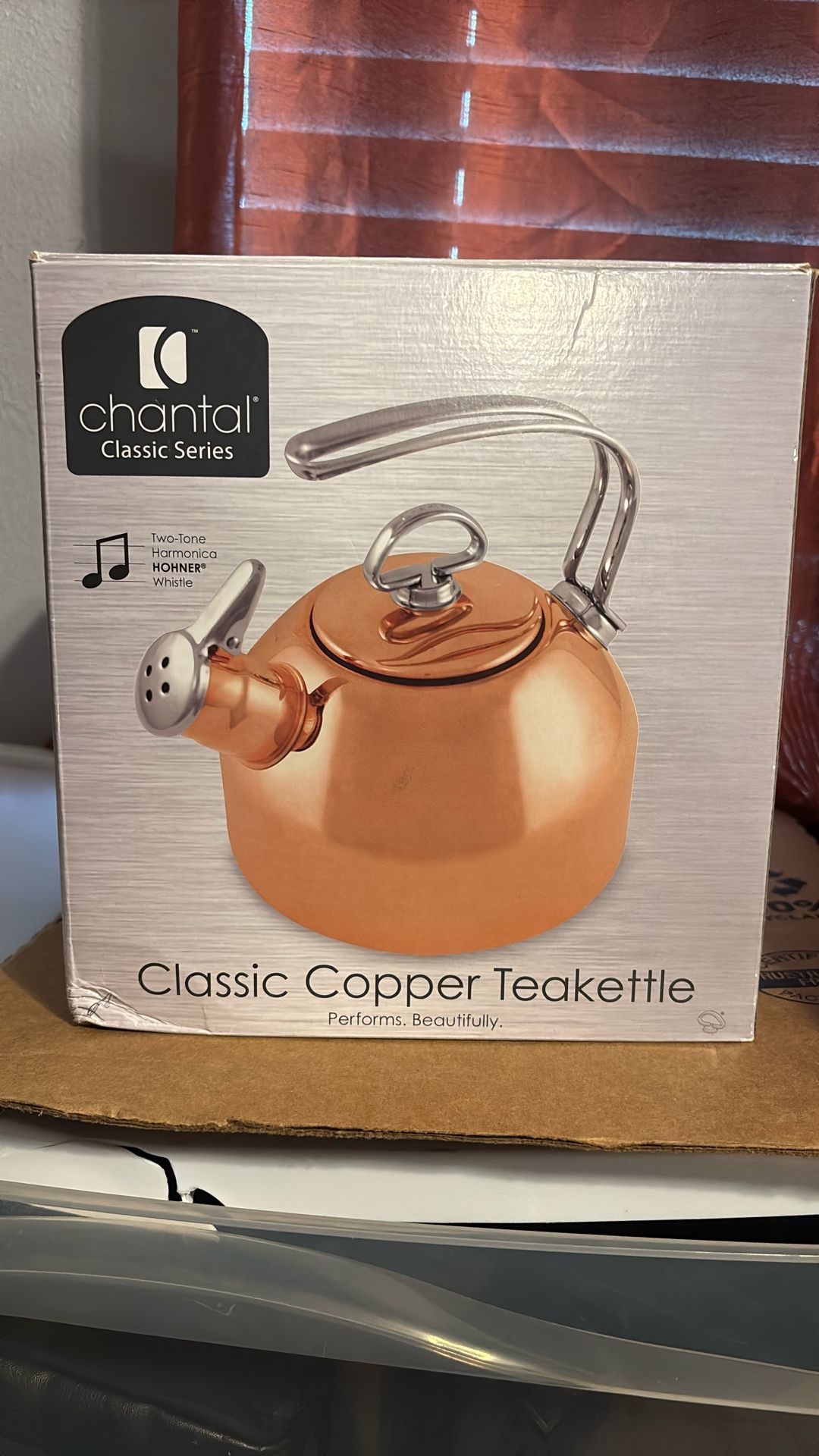 Chantal Teapot; Copper