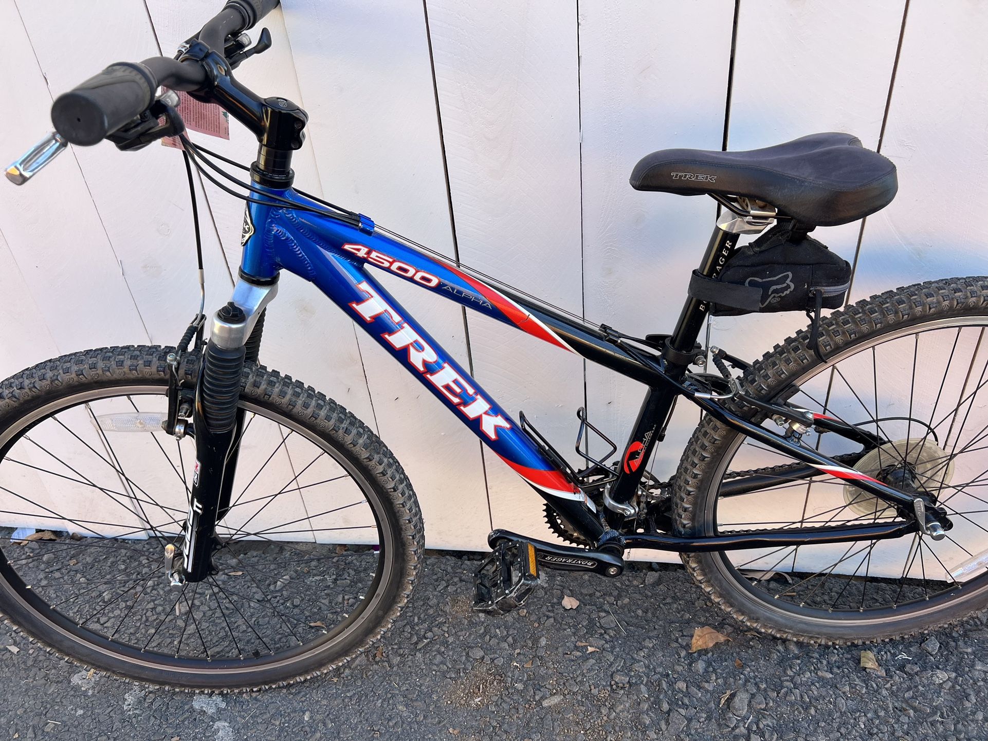 Trek Bicycle Alpha 4500 13” 33cm Blue Red White Black With Alpha