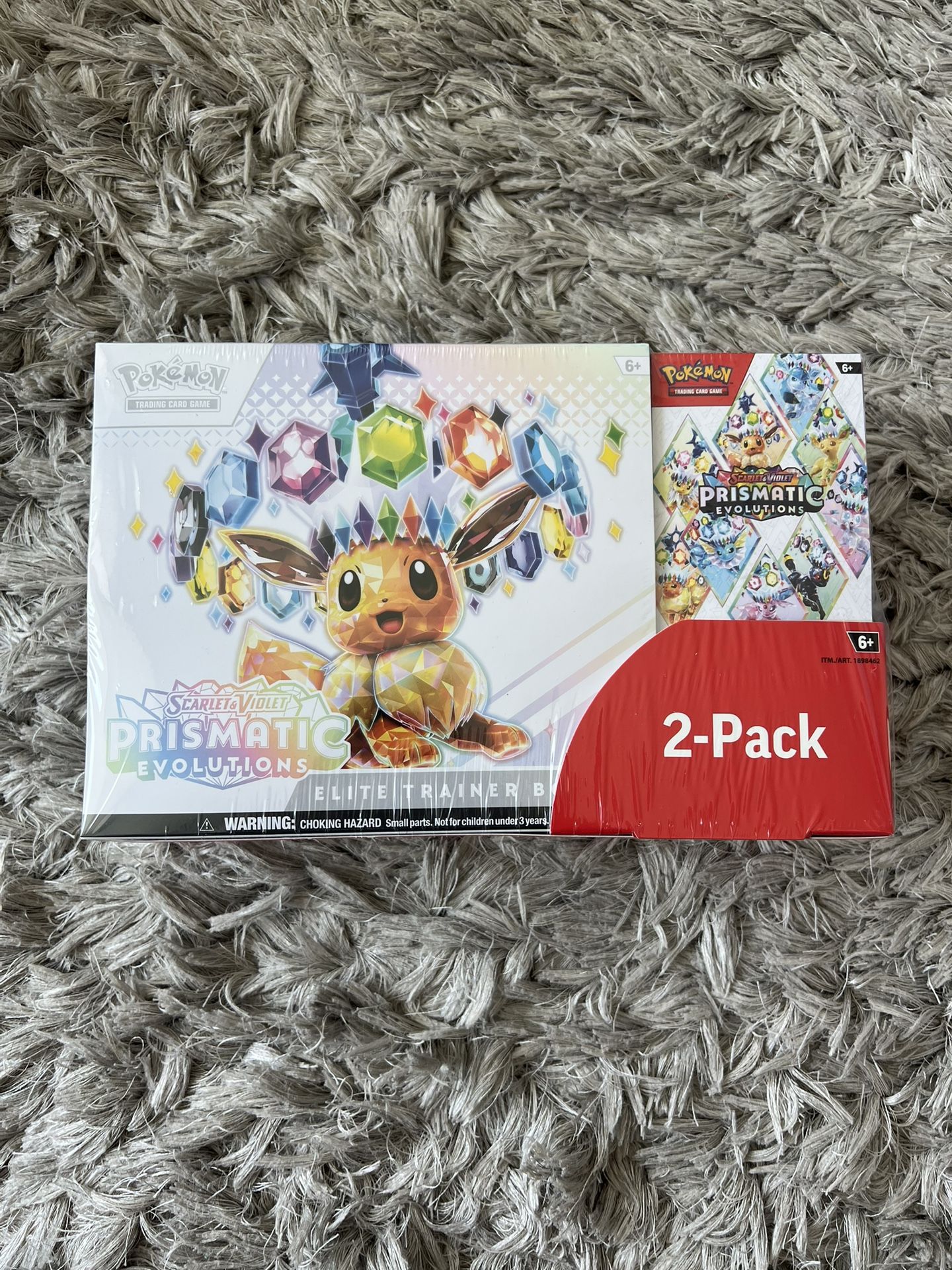 Pokemon Scarlet & Violet Prismatic Evolutions 2 Pack Bundle ETB & Booster Brand New Sealed