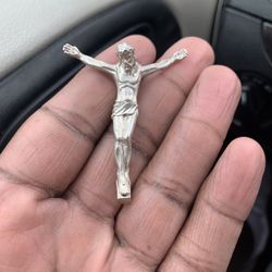 Sterling Silver Jesus Charm Pendant 