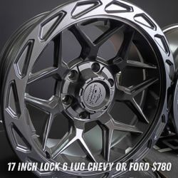Wheels 17 " Lock 6 lug Chevy or ford $780.all.4 