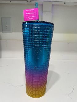 LIMITED EDITION Starbucks Tim Singleton Rainbow Grid Gradient Ombré