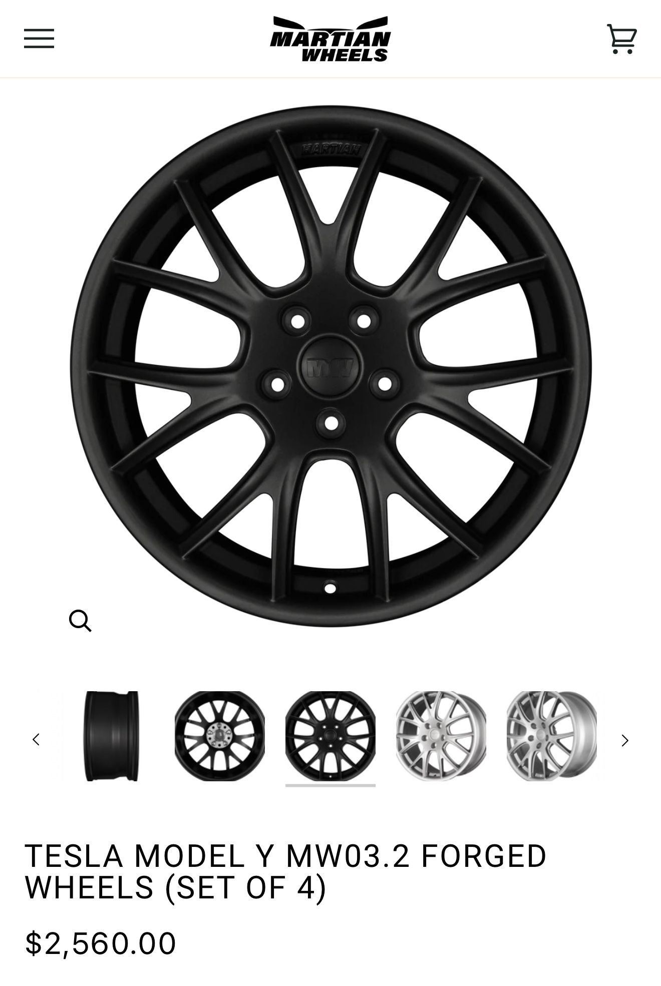 Martian Wheels Forged - 20”x9.5 +35 (Model Y/3)