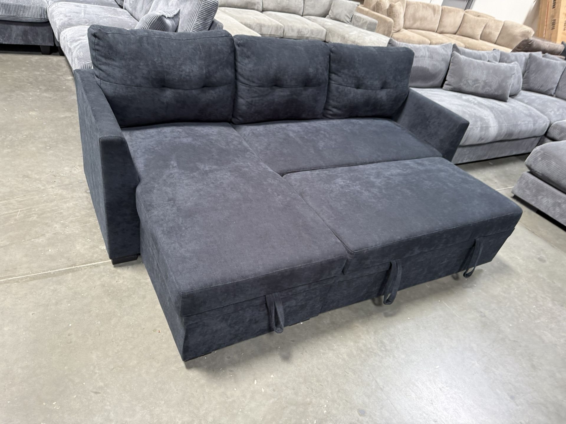 New! Reversible Sectional Sofa Bed, Sofabed, Sectional, Sectionals, Couch, Sofa, Sectional Sofs With Storage Chaise, Sectional Couch, Sleeper Sofa. Pl